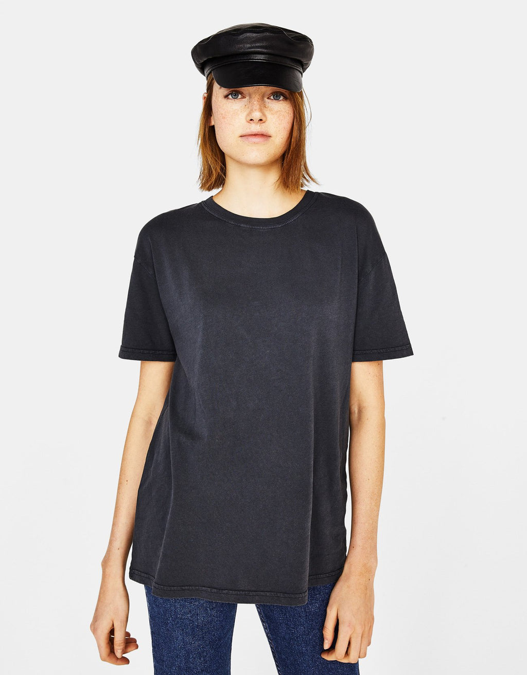 Oversized ecologically grown cotton T-shirt